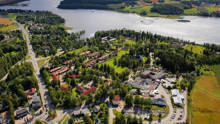 Ilmakuva Hämeenkyrön keskustasta