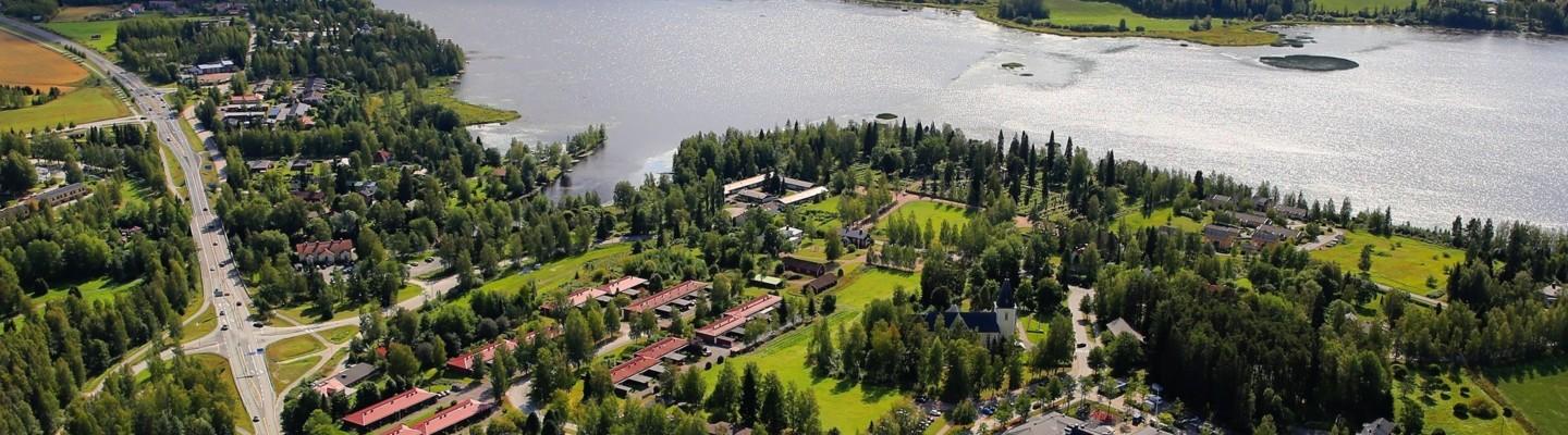 Kuvassa ilmakuva Hämeenkyröstä
